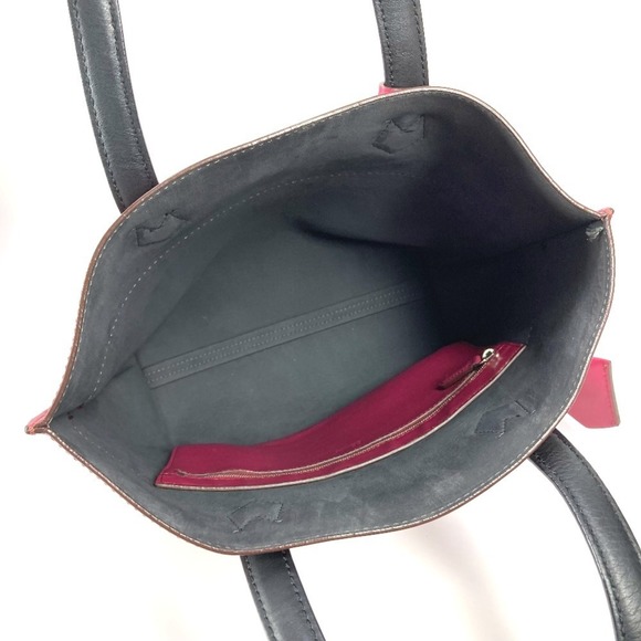 FENDI 8BH262 Bicolor All-in-one Shopping Tote Bag Shoulder Leather Men's Wome... - Picture 9 of 16